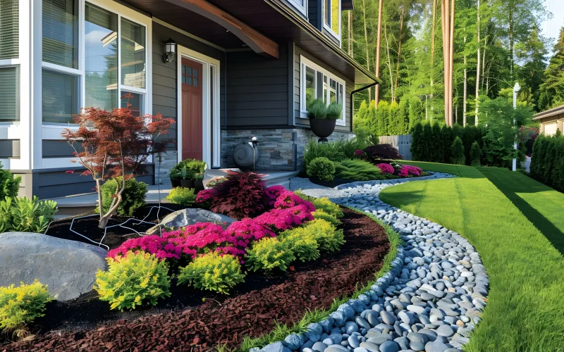 professional landscaping flowerbeds